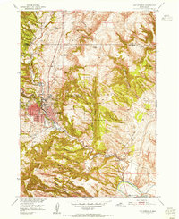 Hot Springs 1950 topographic map preview