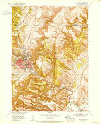 Hot Springs 1950 topographic map preview