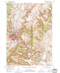 Hot Springs 1950 topographic map preview