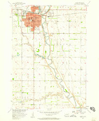 Huron 1957 topographic map thumbnail