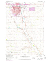 Huron 1957 topographic map thumbnail
