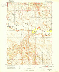 Interior 1950 topographic map thumbnail