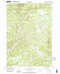Jewel Cave 1955 topographic map thumbnail