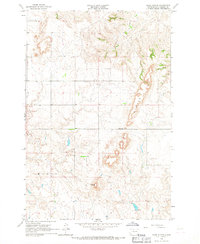 Kline Buttes 1966 topographic map thumbnail