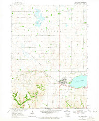 Lake Andes 1964 topographic map thumbnail