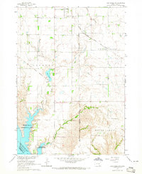 Lake Andes NW 1964 topographic map thumbnail