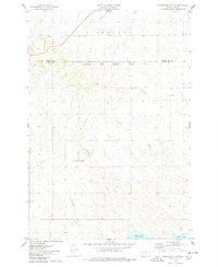 Laundreaux Butte 1975 topographic map thumbnail
