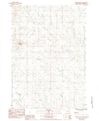 Lemmon Butte 1983 topographic map thumbnail