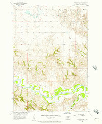Little Eagle NW 1956 topographic map thumbnail