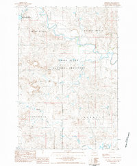 Lodgepole SE 1983 topographic map thumbnail