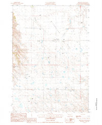 Milesville 1983 topographic map thumbnail