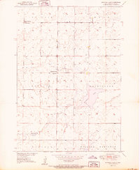 Mitchell Lake 1950 topographic map thumbnail