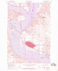 Mobridge 1967 topographic map thumbnail