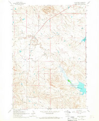 Mud Buttes 1965 topographic map thumbnail