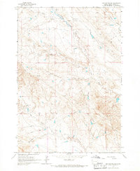 Mud Buttes NW 1965 topographic map thumbnail