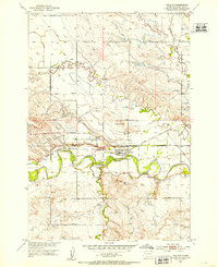 Nisland 1951 topographic map thumbnail
