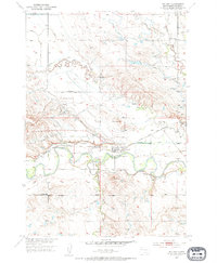 Nisland 1951 topographic map thumbnail