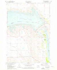 Oahe Dam 1973 topographic map thumbnail