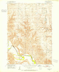 Okaton SE 1951 topographic map thumbnail