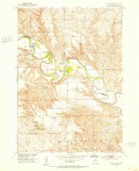 Okaton SW 1951 topographic map thumbnail