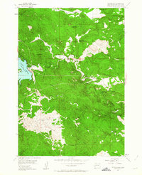 Pactola Dam 1954 topographic map thumbnail