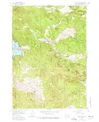 Pactola Dam 1954 topographic map thumbnail