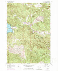 Pactola Dam 1954 topographic map thumbnail
