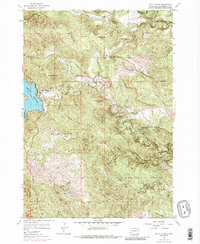 Pactola Dam 1954 topographic map thumbnail