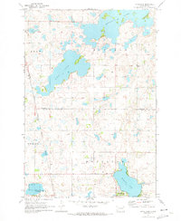 Piyas Lake 1970 topographic map thumbnail