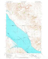 Pollock NW 1966 topographic map thumbnail