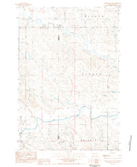 Prairie City NW 1983 topographic map thumbnail