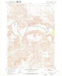 Presho 4 NW 1951 topographic map thumbnail