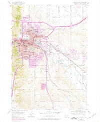 Rapid City East 1953 topographic map preview