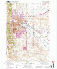 Rapid City East 1953 topographic map preview