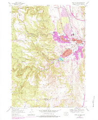 Rapid City West 1953 topographic map thumbnail