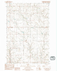 Rattlesnake Butte 1982 topographic map thumbnail