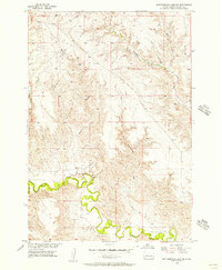 Rattlesnake Lake NE 1955 topographic map thumbnail