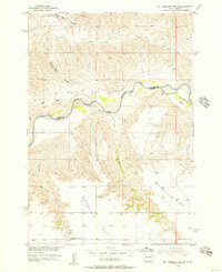 Rattlesnake Lake SW 1955 topographic map thumbnail