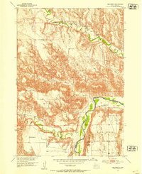 Red Shirt 1951 topographic map thumbnail