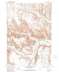 Red Shirt 1951 topographic map thumbnail