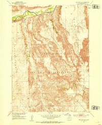 Red Shirt SW 1951 topographic map thumbnail