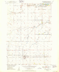 Ree Heights 1950 topographic map thumbnail