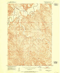 Ridgeview NW 1951 topographic map thumbnail