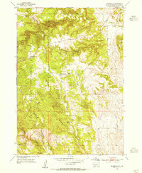 Rockerville 1954 topographic map thumbnail