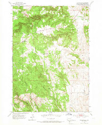 Rockerville 1954 topographic map thumbnail