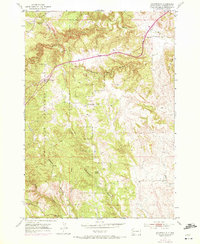 Rockerville 1954 topographic map thumbnail