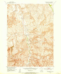 Rockyford SE 1951 topographic map thumbnail