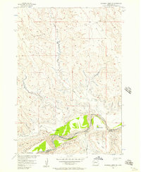 Rousseau Creek SW 1956 topographic map preview