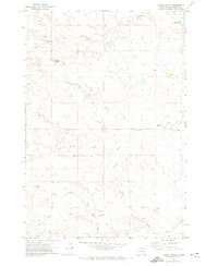 Saddle Butte 1971 topographic map thumbnail