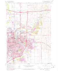 Sioux Falls East 1962 topographic map thumbnail